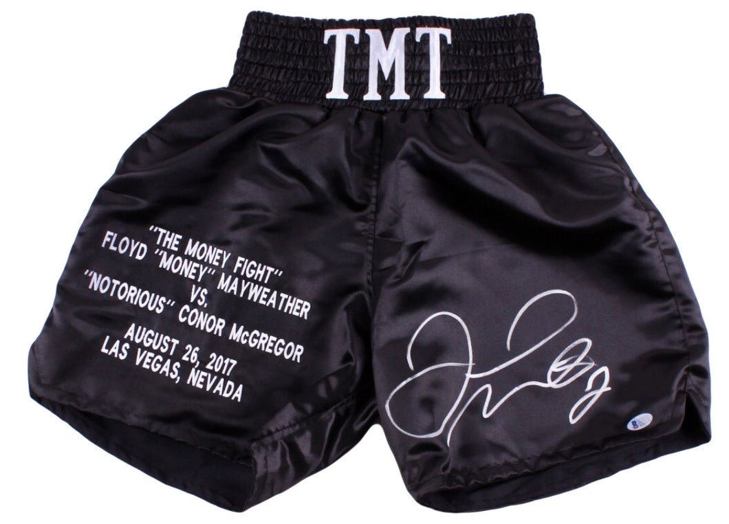 Floyd Mayweather Jr., Autographed Custom Made Boxing Trunks with