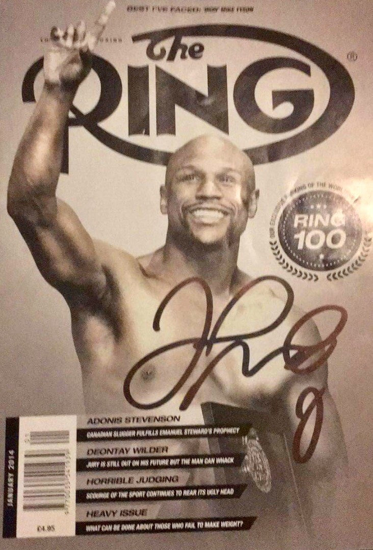 Floyd Mayweather Jr. Autographed The Ring Magazine Front Cover
