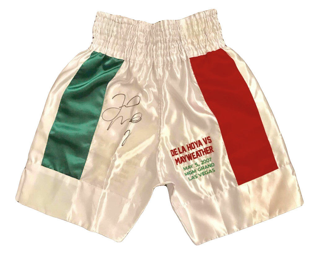 Floyd Mayweather Jr., Autographed Custom Made Boxing Trunks