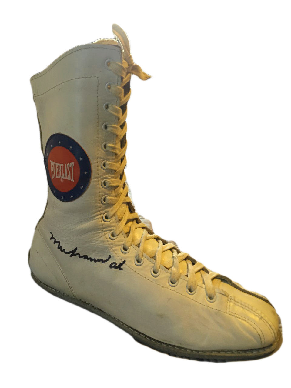 Muhammad Ali Autographed Rare Vintage Everlast white Boxing Boot