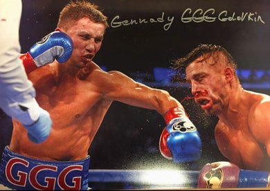 Gennady Golovkin Triple GGG Autographed photo, WBC Cert