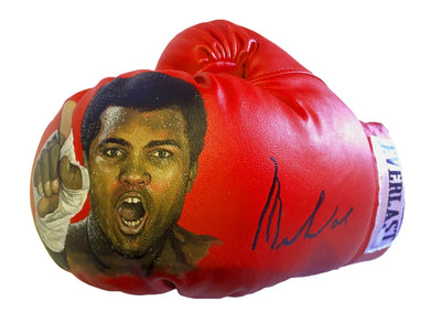 Muhammad Ali Autographed and Painted Everlast Boxing Glove with Ali co. Certification