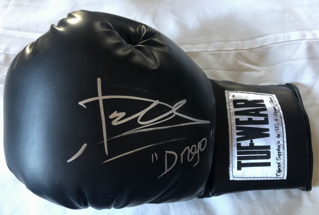 Dolph Lundgren Autographed TUFFWEAR Boxing Glove 