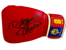 Manny "Pac Man" Pacquiao Autographed Custom made Hand signed Heavy Duty Boxing gloves.