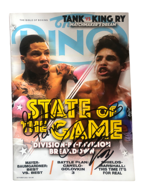 Tank Davis vs King Ryan Garcia autographed signed Boxing Magazine certified