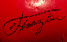 Muhammad Ali and Joe Frazier Autographed Vintage Everlast Red Boxing Gloves Superstar Greetings certified