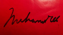 Muhammad Ali and Joe Frazier Autographed Vintage Everlast Red Boxing Gloves Superstar Greetings certified